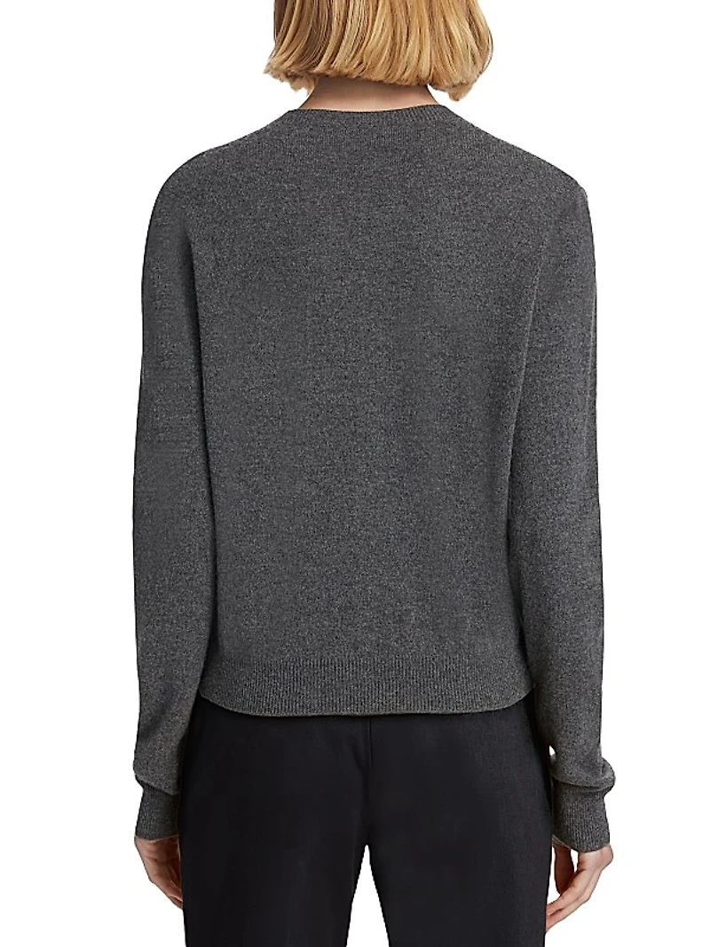 Wool-Blend Bubble Stitch Slim-Fit Cardigan