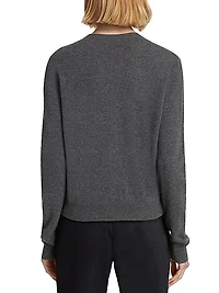 Wool-Blend Bubble Stitch Slim-Fit Cardigan