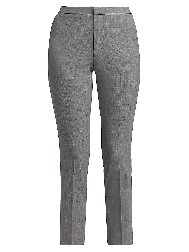 Bi-Stretch Wool-Blend Regular-Fit Trousers