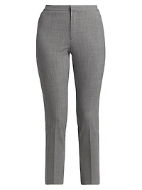 Bi-Stretch Wool-Blend Regular-Fit Trousers
