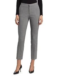 Bi-Stretch Wool-Blend Regular-Fit Trousers