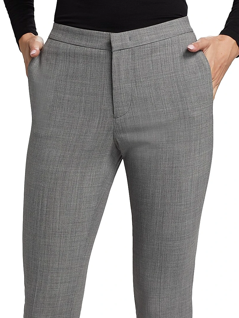 Bi-Stretch Wool-Blend Regular-Fit Trousers