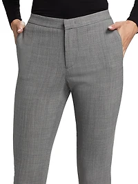 Bi-Stretch Wool-Blend Regular-Fit Trousers