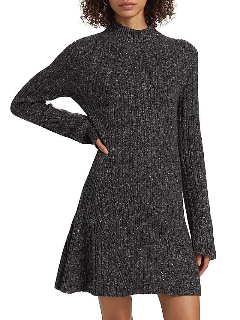 Ambrosius Metallic Knit Minidress