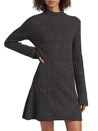 Ambrosius Metallic Knit Minidress