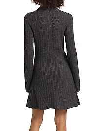 Ambrosius Metallic Knit Minidress