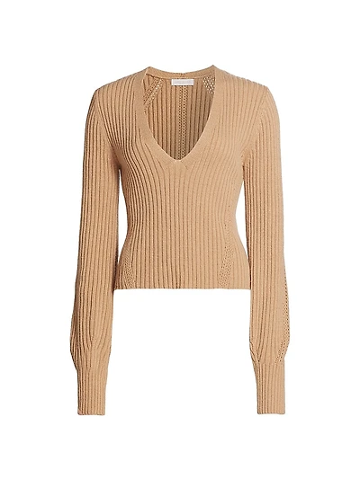 Aurinda Rib-Knit Sweater