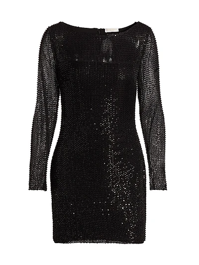 Forrest Sequined Mesh Minidress