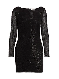 Forrest Sequined Mesh Minidress
