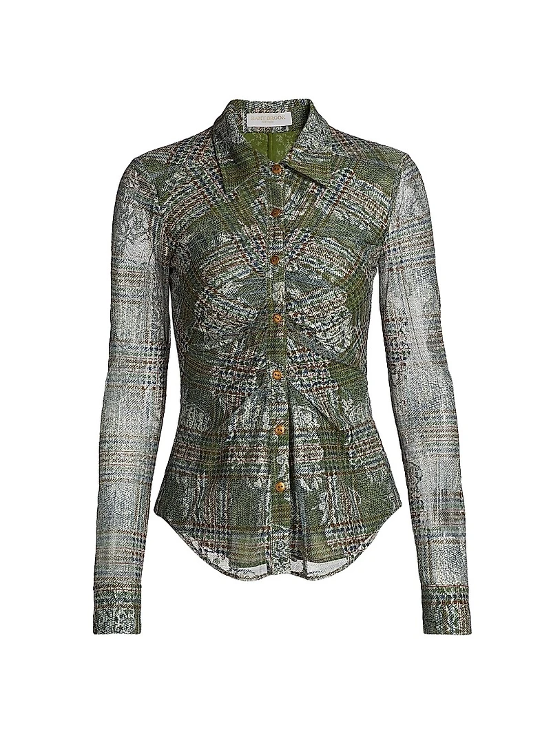 Hamilton Floral Plaid Blouse