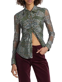 Hamilton Floral Plaid Blouse