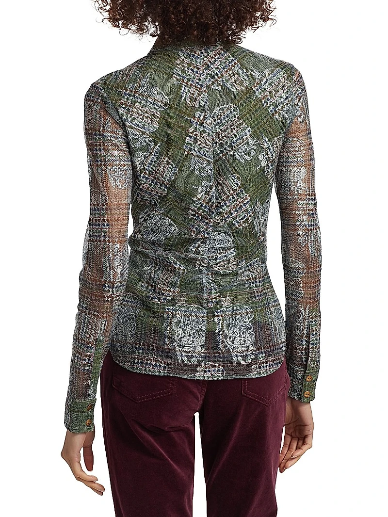 Hamilton Floral Plaid Blouse