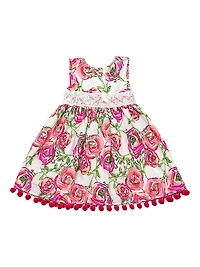 Little Girl's Blooming Aisle Floral Print Dress