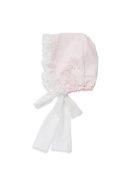 Baby Girl's Sophia Lace-Trimmed Dress & Bonnet Set