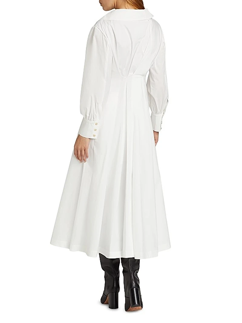 Isabela Cotton-Blend Shirtdress