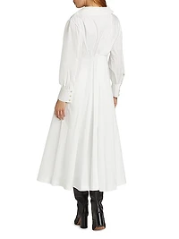 Isabela Cotton-Blend Shirtdress
