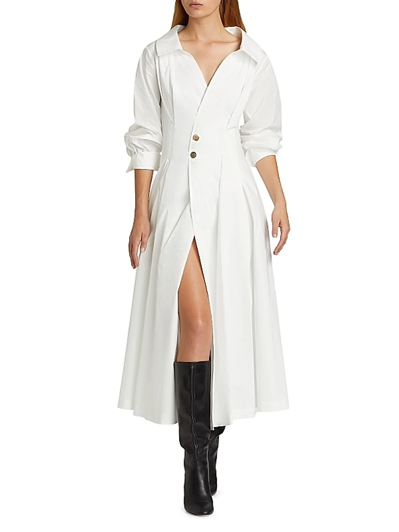 Isabela Cotton-Blend Shirtdress