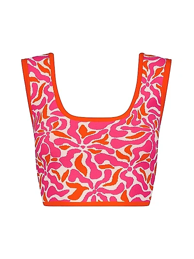 Floral Crop Tank