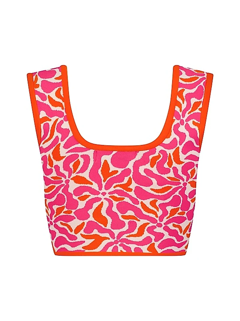 Floral Crop Tank