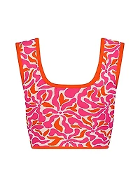 Floral Crop Tank