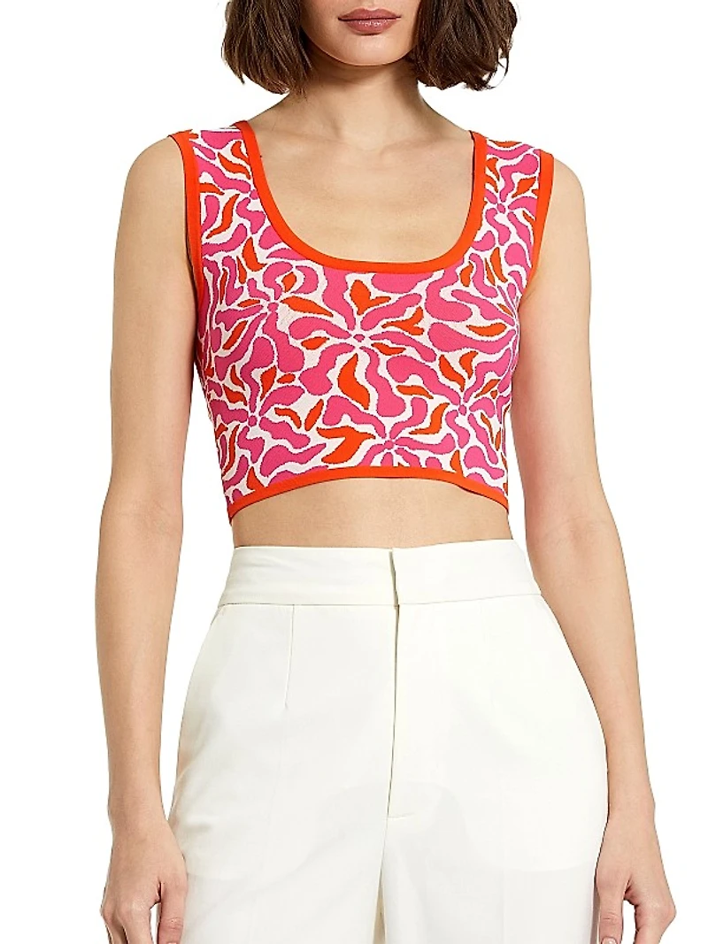 Floral Crop Tank
