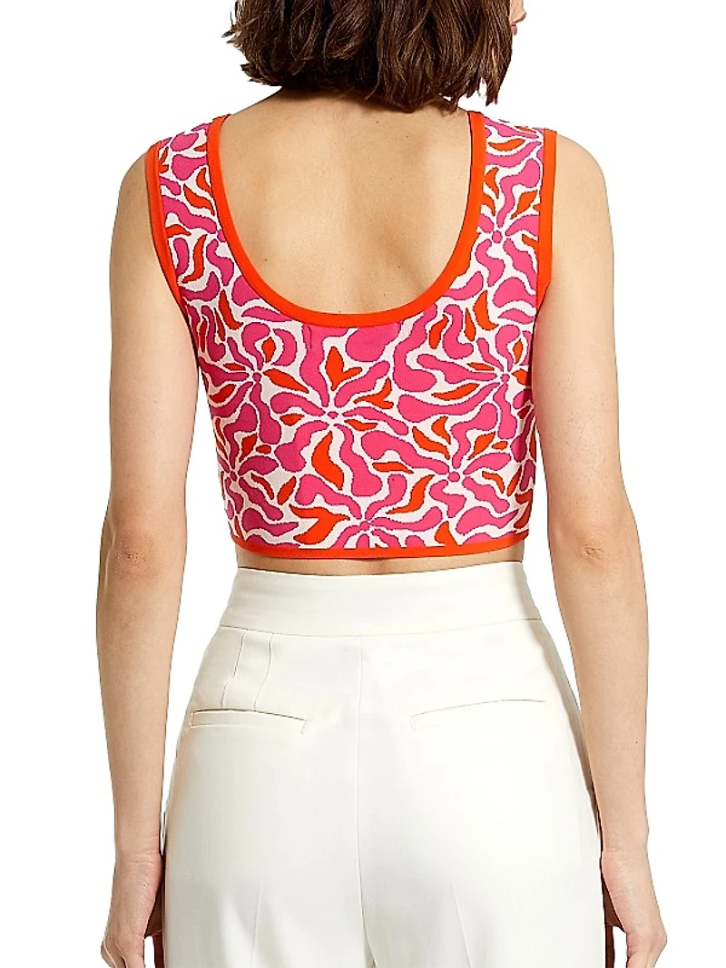 Floral Crop Tank