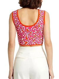 Floral Crop Tank