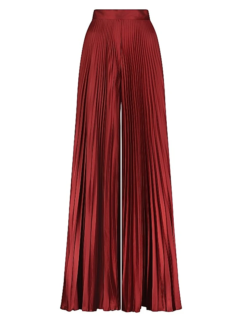 Pleated Wide-Leg Pants
