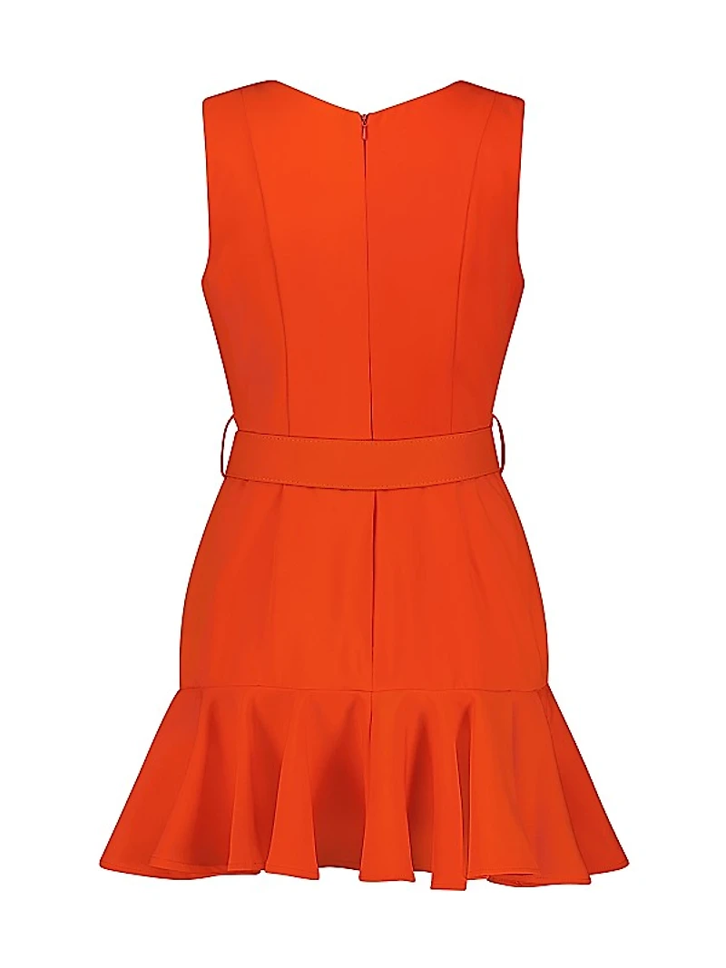 Crepe Sleeveless Minidress