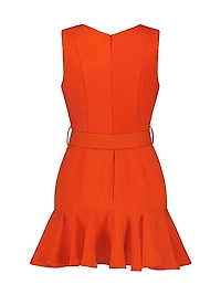 Crepe Sleeveless Minidress