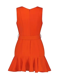 Crepe Sleeveless Minidress