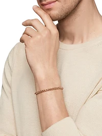 Box Chain Bracelet 18K Rose Gold, 5MM