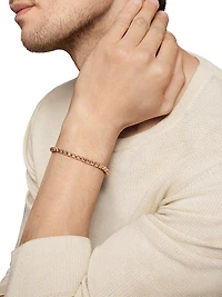 Box Chain Bracelet 18K Rose Gold, 5MM