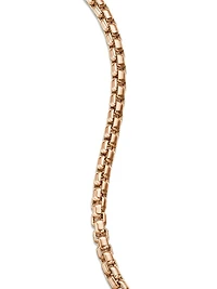 Box Chain Bracelet 18K Rose Gold, 5MM