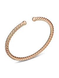 Modern Cablespira Bracelet 18K Rose Gold, 4MM