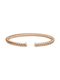 Modern Cablespira Bracelet 18K Rose Gold, 4MM