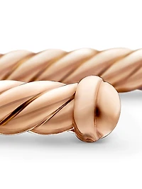 Modern Cablespira Bracelet 18K Rose Gold, 4MM