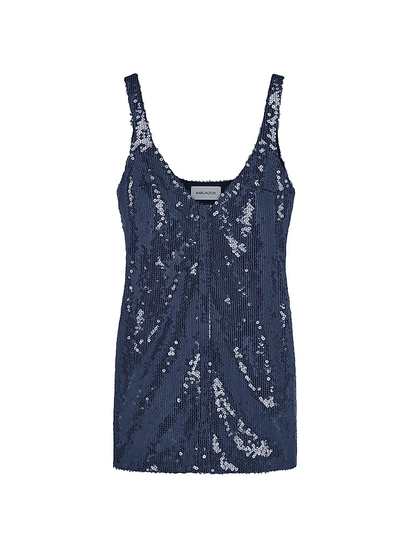 Hargen Sequin Embellished Minidress