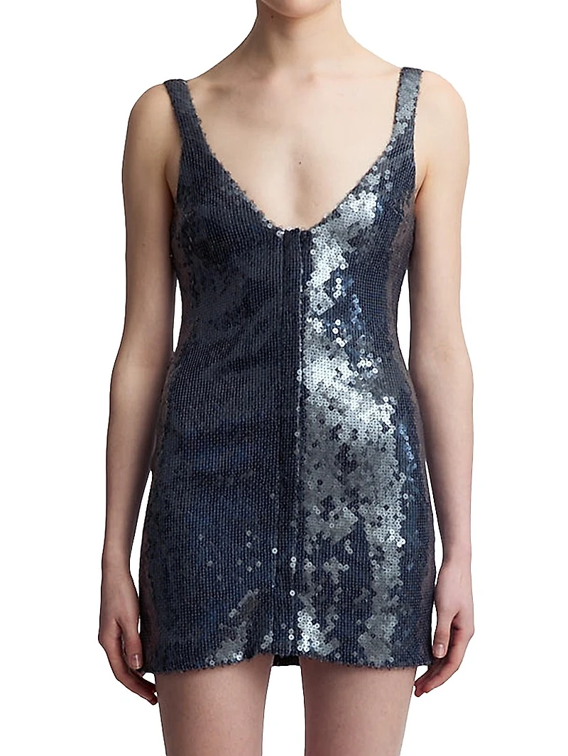Hargen Sequin Embellished Minidress