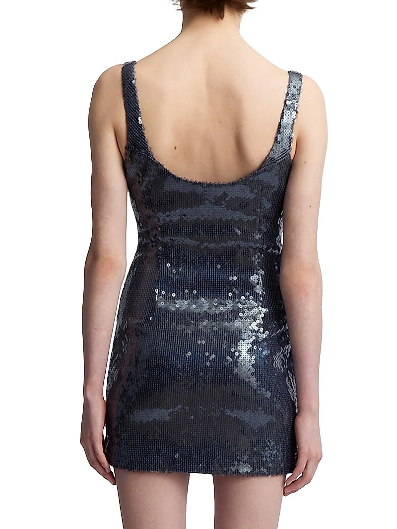 Hargen Sequin Embellished Minidress