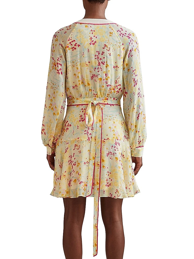 Molly Floral Puff-Sleeve Minidress