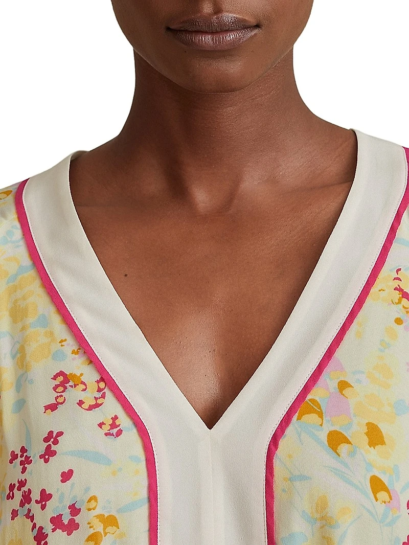 Molly Floral Puff-Sleeve Minidress