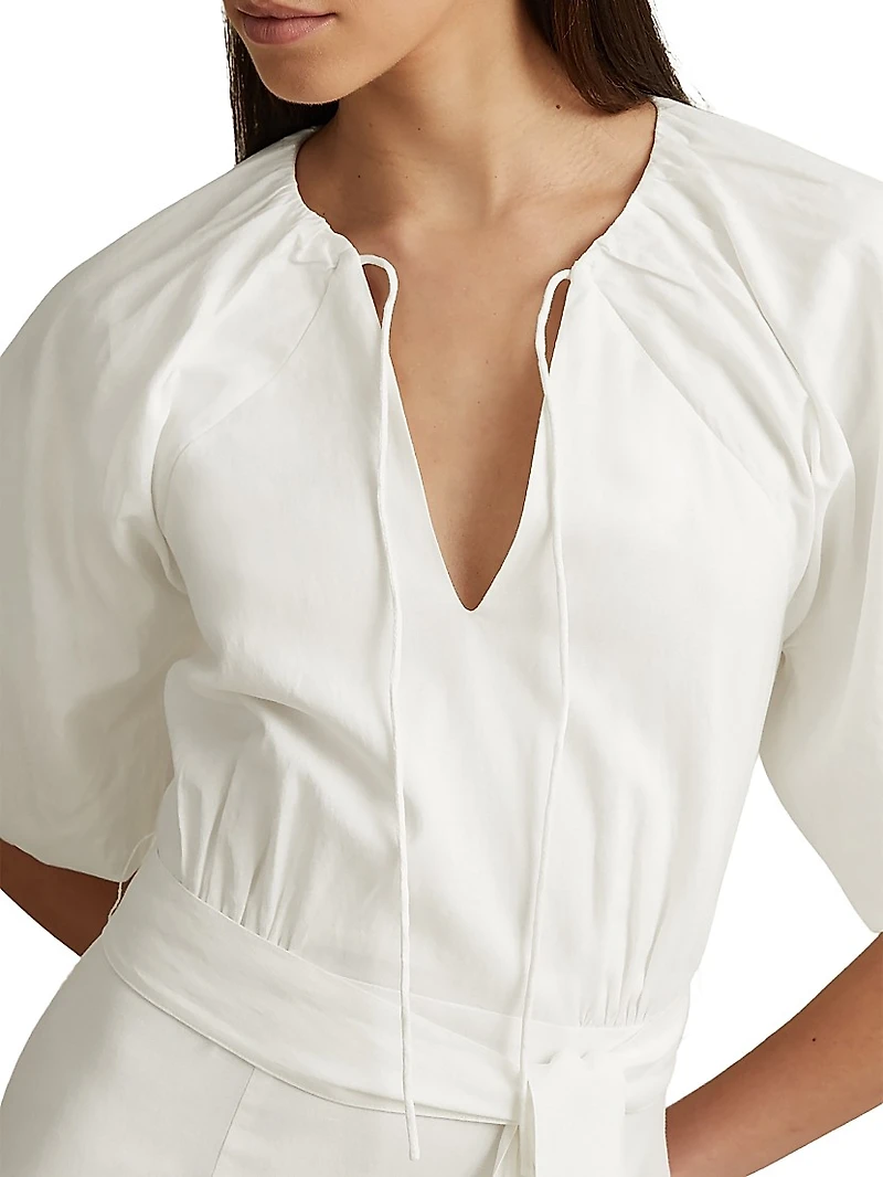 Alice Tie-Waist Midi-Dress