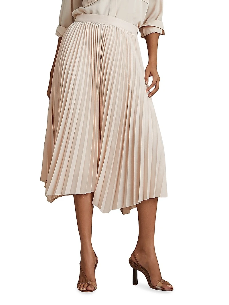 Azalea Pleated Midi-Skirt