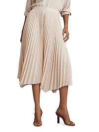 Azalea Pleated Midi-Skirt