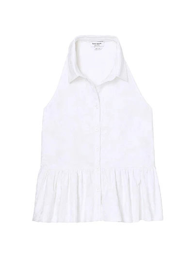 Floral Embroidered Sleeveless Top