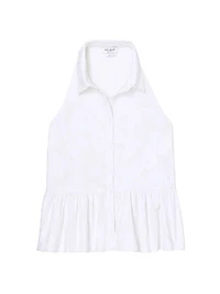 Floral Embroidered Sleeveless Top