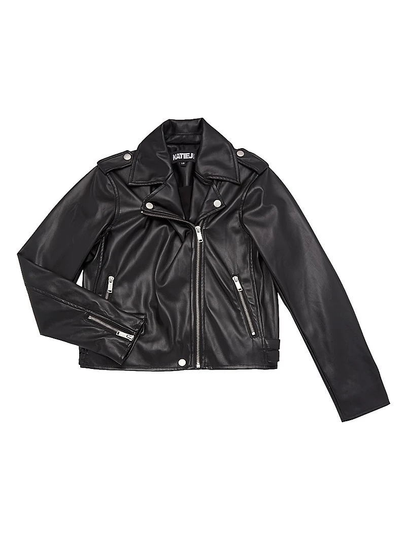 Girl's Jagger Faux Leather Jacket