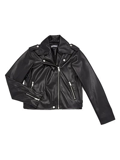 Girl's Jagger Faux Leather Jacket