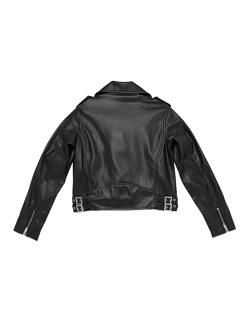 Girl's Jagger Faux Leather Jacket